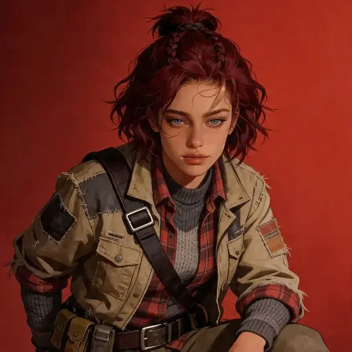 A Wollo character in field gear